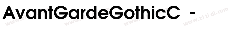 AvantGardeGothicC 中字体转换